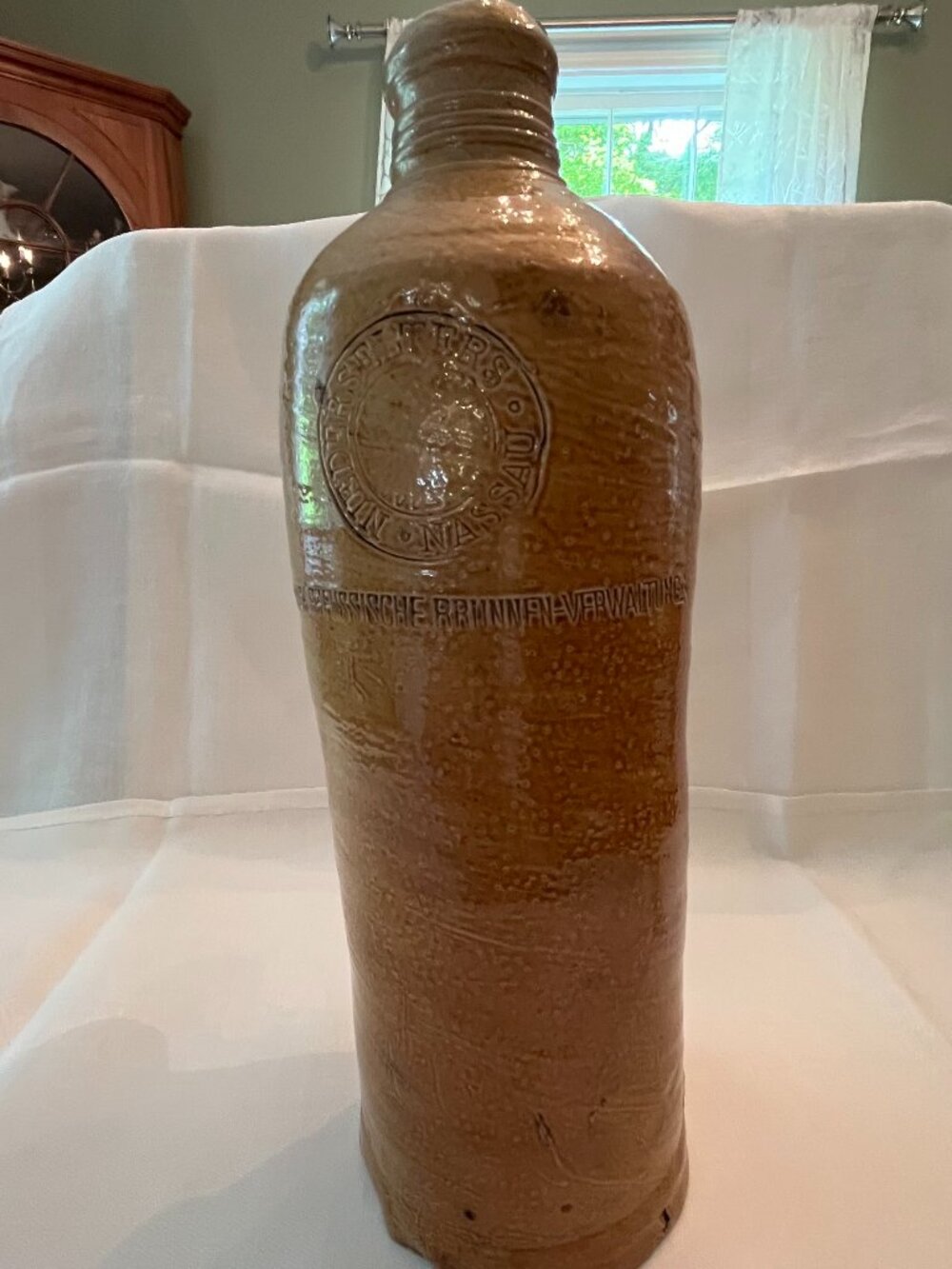 Antique German Stoneware Mineral "Selters Bottle"